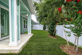Private fenced-in expansive backyards